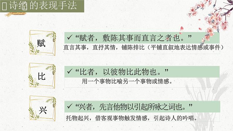 部编版2024高中语文必修上册第八单元第一课《静女》课件第8页