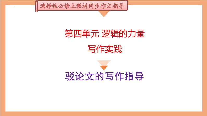 专题03 驳论文的写作指导-【同步作文课】2023-2024学年高二语文单元写作深度指导（统编版选必上册）课件PPT01