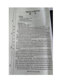 湖南省湘西州2023-2024学年高二下学期期末考试语文试卷
