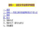 2025届高考语文一轮复习  语言文字运用 课件