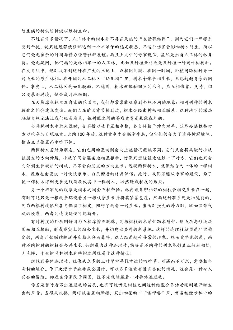 [语文]宁夏回族自治区银川市银川一中2024届高三下学期第四次模拟考试语文试题(有答案)第3页