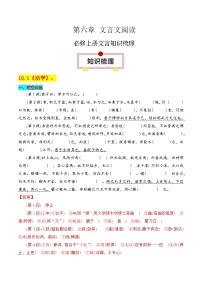 专题01：必修上册文言知识梳理-2025年高考语文一轮复习知识清单（解析版）