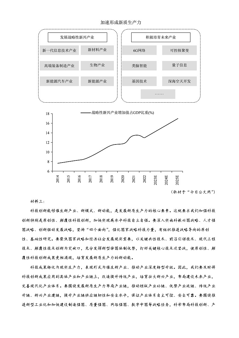 吉林省长春市东北师范大学附属中学2023-2024学年高二下学期期末考试语文试题（解析版）02