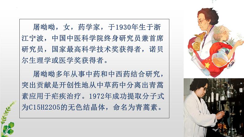 7.《青蒿素》（配套课件）2023-2024学年高一语文同步学与练（统编版必修下册）06