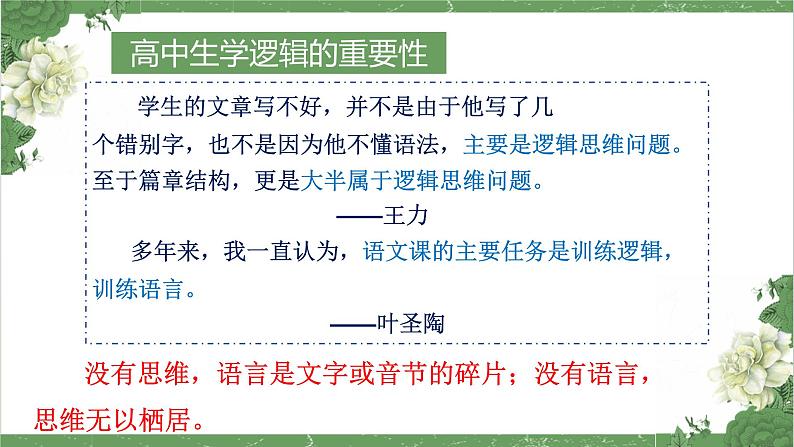 统编版高中语文选择性选择性必修上册 逻辑的力量1《发现潜藏的逻辑谬误》课件05