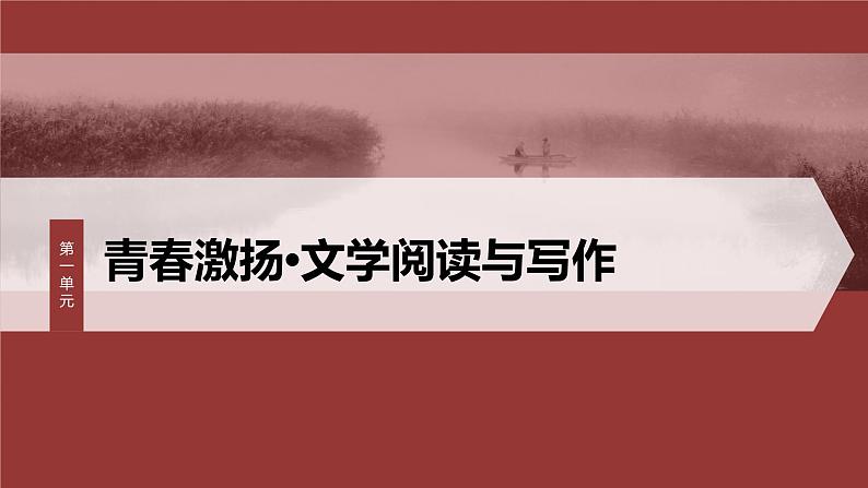 课件：部编版 高中语文必修上24-25版：第一单元　单元任务群(一)　理解青春的价值，赏析青春的情怀01