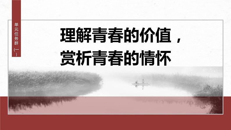 课件：部编版 高中语文必修上24-25版：第一单元　单元任务群(一)　理解青春的价值，赏析青春的情怀02