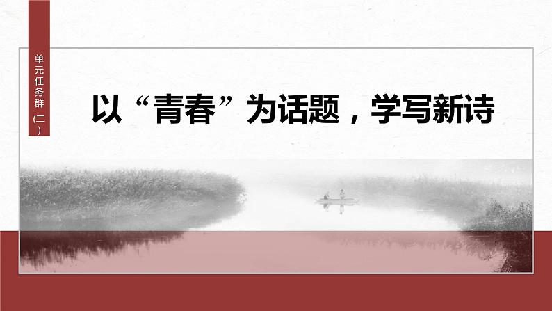 课件：部编版 高中语文必修上24-25版：第一单元　单元任务群(二)　以“青春”为话题，学写新诗02