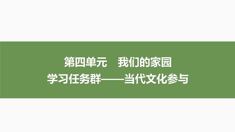 课件：部编版高中语文必修上第四单元　家乡文化生活01