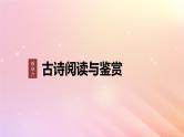 宁陕蒙青川2024届高考语文一轮复习板块六古诗阅读与鉴赏50赏析表达技巧二__精准判断精析效果课件