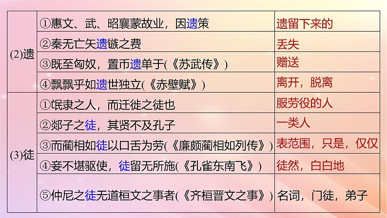 宁陕蒙青川2024届高考语文一轮复习板块五文言文阅读教材文言文复习29过秦论师说课件07