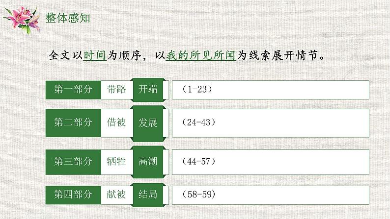 《百合花》 高一语文同步公开课精品讲堂（统编版必修上册）课件PPT第8页