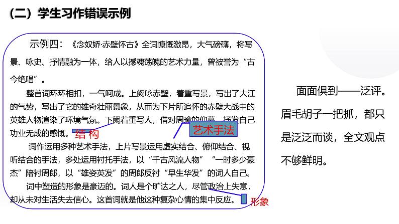 单元学习任务 学写文学评论（写作指导） 高一语文同步公开课精品讲堂（统编版必修上册）课件PPT08