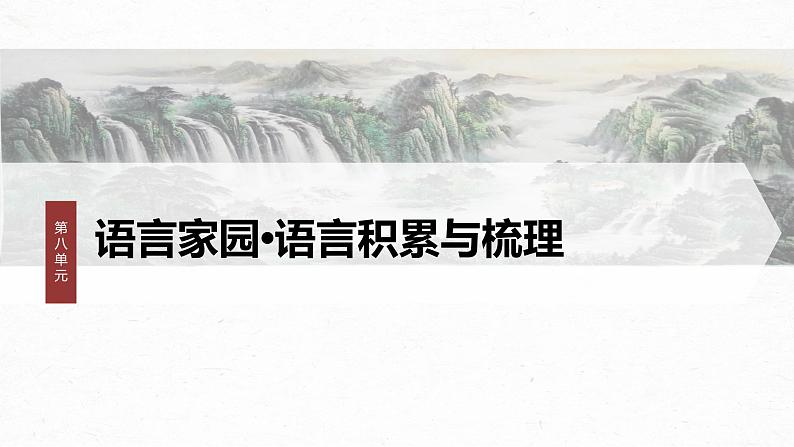 课件：部编版 高中语文必修上第八单元 课时1　丰富词语积累01