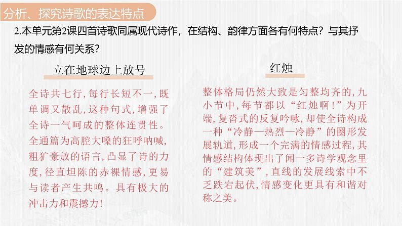 课件：部编版 高中语文必修上第一单元通学(一)第7页