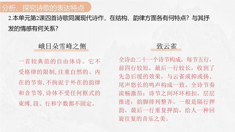 课件：部编版 高中语文必修上第一单元通学(一)第8页