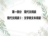 2025高考语文复习教案ppt：第一部分现代文阅读Ⅱ：文学类文本阅读