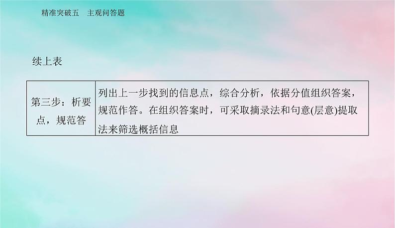 2024届高考语文二轮专题复习与测试第二部分专题四文言文阅读精准突破五主观问答题课件第7页