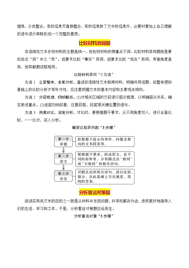新高考语文一轮复习知识清单专题：信息类文本主观简答题（原卷版）第2页