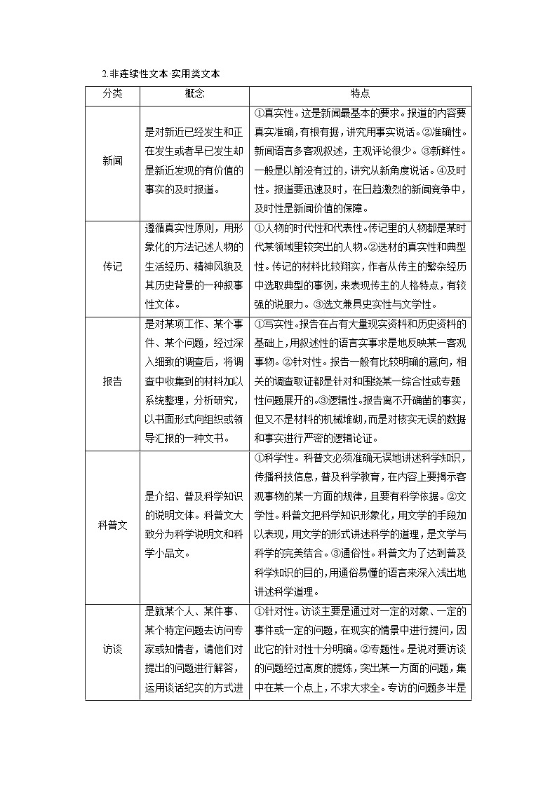 新高考语文一轮复习讲义板块1 信息类阅读 课时1　理解推断信息——整体把握，找准比“狠”第3页