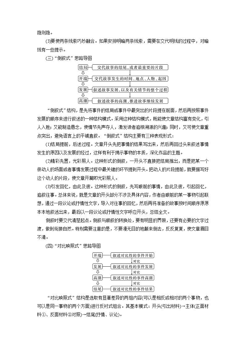 新高考语文一轮复习讲义板块10 写作 课时95　精巧构思，曲笔叙事——匠心独运，行文跌宕第3页