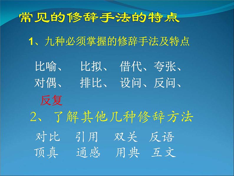 新高考语文二轮复习课件之常见的修辞手法第4页