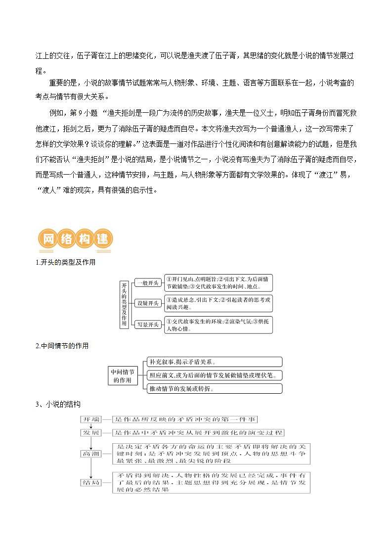 新高考语文一轮复习专题二第04讲  小说情节类题目（讲义）（2份打包，原卷版+解析版）02