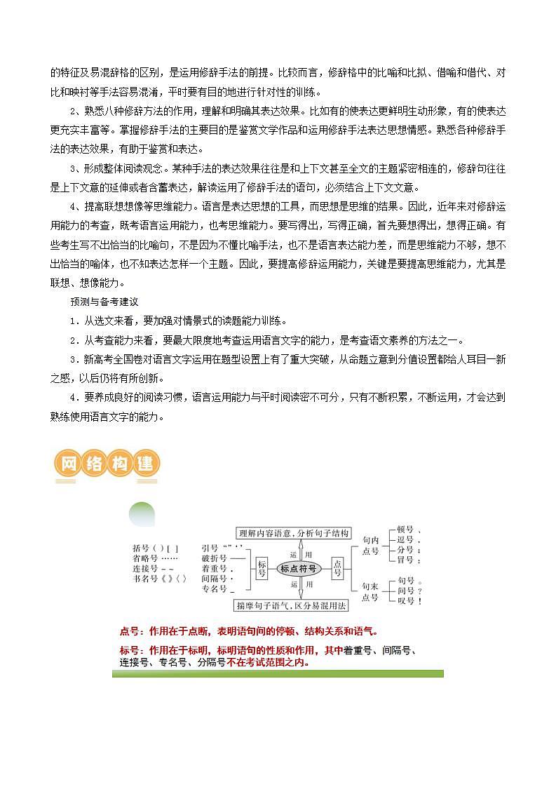新高考语文一轮复习专题六第03讲 修辞手法和标点符号（讲义）（2份打包，原卷版+解析版）02