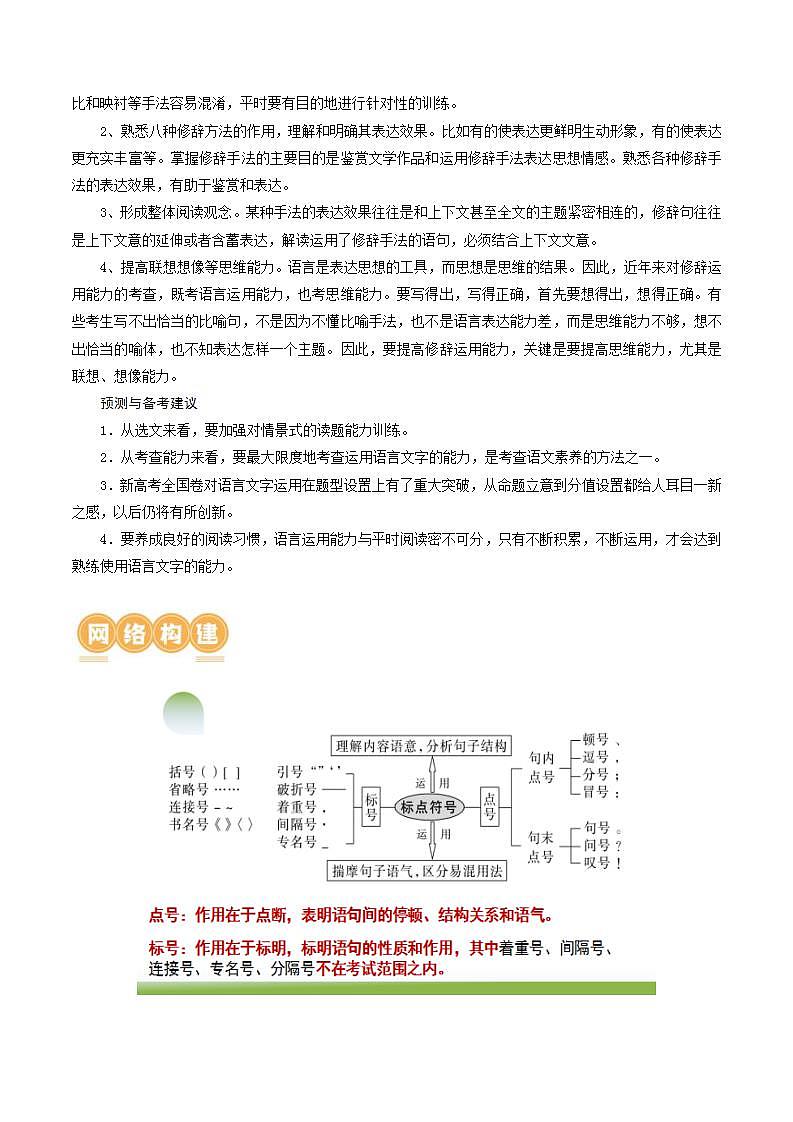 新高考语文一轮复习专题六第03讲 修辞手法和标点符号（讲义）（2份打包，原卷版+解析版）02