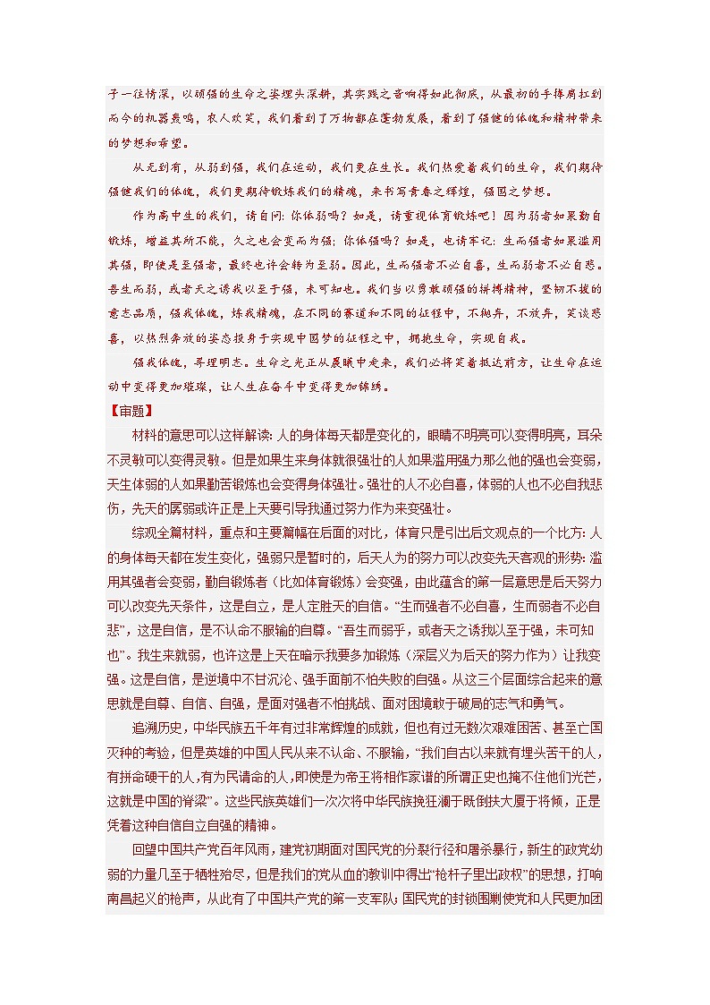 新高考语文一轮复习考点微专题考向48 写作之富有文采（含解析）第2页