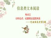 新高考语文二轮复习讲练测课件考点03 分析论点、论据和论证的关系