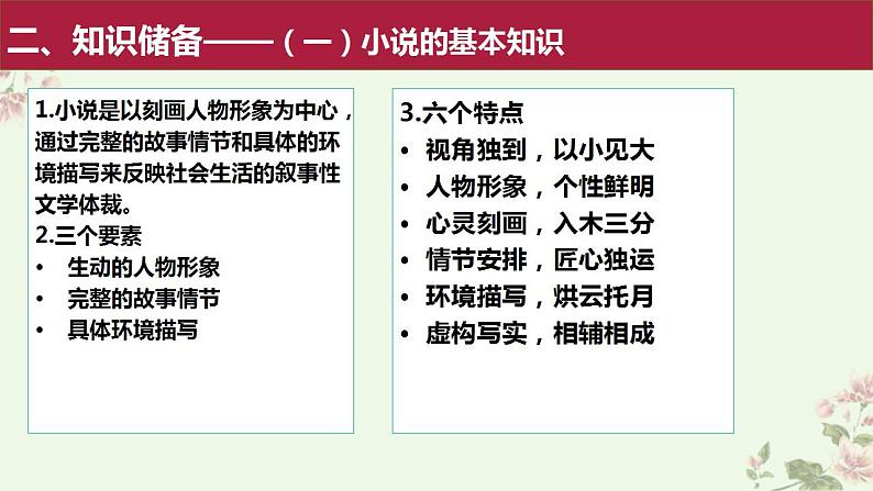 新高考语文二轮复习讲练测课件考点06  把握小说的思想内容（客观题型）08