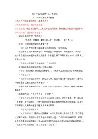 新高考语文二轮复习小说分类训练专题04 物象作用（2份打包，原卷版+教师版）