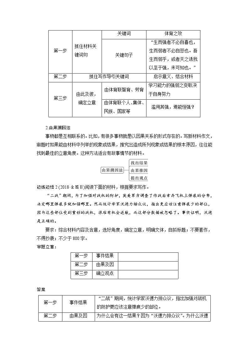 新高考语文一轮复习学案写作突破审题立意训练1新材料作文——明确类型，抓住核心03