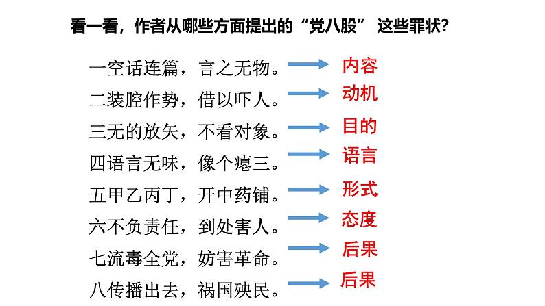 反对党八股课件  部编版高中语文必修上册ppt第5页