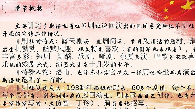 13.【第三篇 在保安】第五节 红军剧社-整本书阅读系列之《红星照耀中国》思辨性阅读课件PPT03