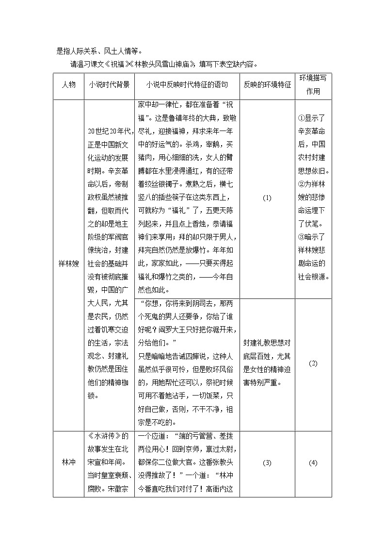 板块二  学案11　分析环境描写——研读“风景”，聚焦人物-2025年高考语文大一轮复习（课件+讲义+练习）03