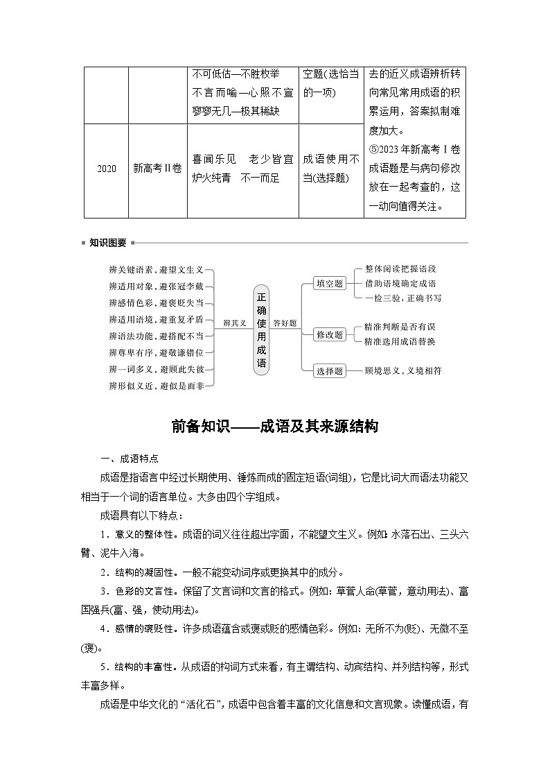 板块八  学案69　正确使用成语——识义记形，义境相符-2025年高考语文大一轮复习（课件+讲义+练习）02