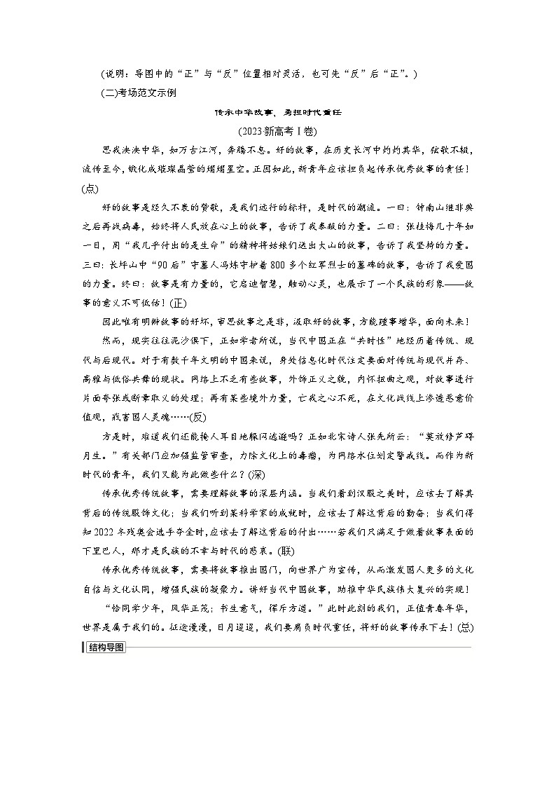 板块十　学案89　掌握议论文写作结构导图(高分式)——借助导图，形成思路（教师版）第2页