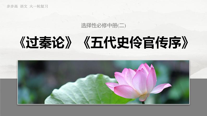 选择性必修中册(二)　单篇梳理4　过秦论-2025年高考语文大一轮复习（课件+讲义+练习）03