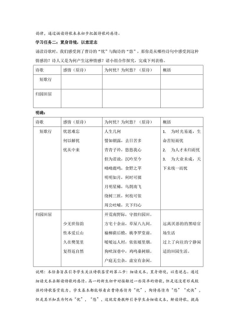 7.《短歌行》《归园田居》群文教学（教学设计）-高一语文同步高效课堂（统编版 必修上册）03
