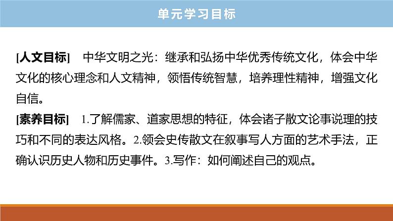 课件：部编版高中语文必修下第一单元 单元学习导航第4页