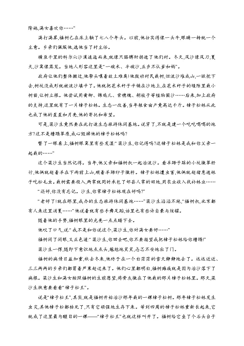 练案13　小说的叙事技巧和叙事特色（含解析）-2025高考语文一轮 （知识点细分）基础练习卷第2页