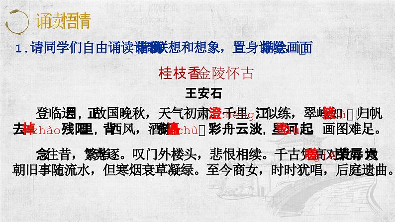 古.2《桂枝香·金陵怀古》PPT第7页