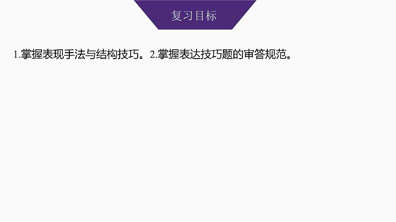 2025届高考语文一轮复习30：鉴赏诗歌的表现手法和结构技巧 学案（含答案）+ 课件02