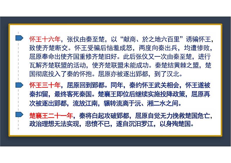 9 《屈原列传》 课件课件+2024-2025学年统编版高中语文选择性必修中册第8页