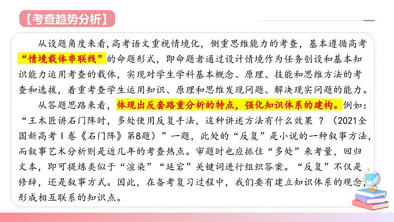 小说阅读第一课（课件）-2025年高考语文一轮复习讲练测（新教材新高考）07