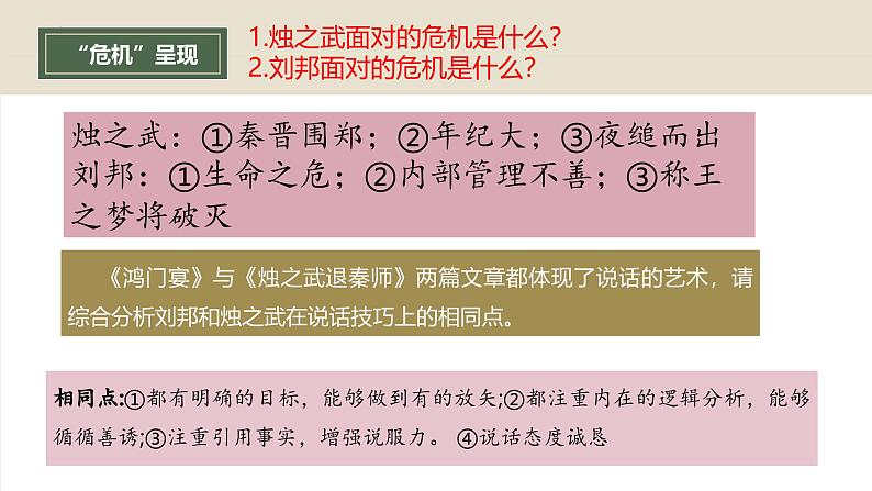 第03讲 必修下《烛之武退秦师》《鸿门宴》一轮复习（课件）-2025年高考语文一轮复习讲练测（新教材新高考）06