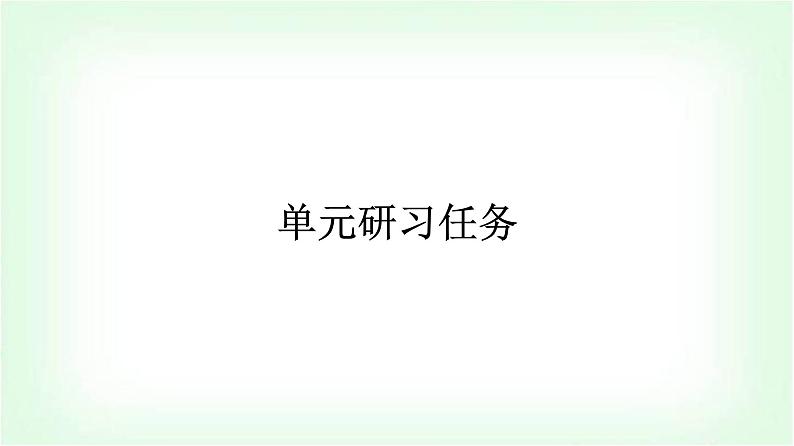 人教版高中语文选择性必修上册第1单元研习任务课件第1页