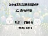 考点11 扩展语句-2025年高考语文新课标命题方法分析及语言文字运用创新策略  课件